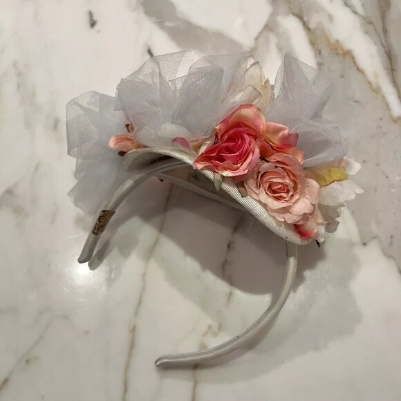 Lesy By Lisetta Cosi Girl Kids Women Headband Pink White Flower Italy Designer main image 5